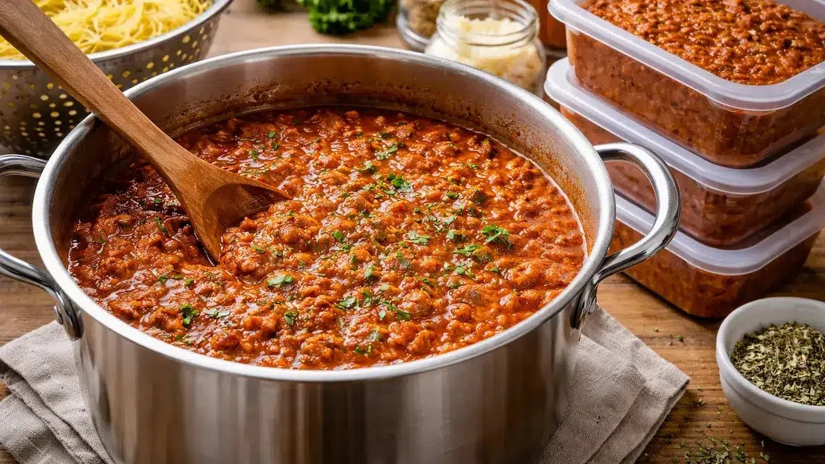 Dlaczego wielki garnek sosu bolońskiego to sekretne danie na cały tydzień